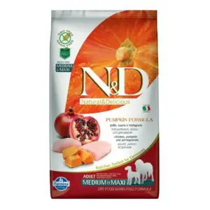 Farmina N&D Pumpkin - Chicken&Pomegranate - Grain Free - Dog - Adult - Medium & Maxi Breed 